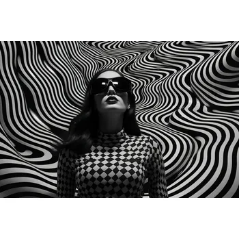 Plakát Plakát Kontrast s černými brýlemi, bez rámu, 91,5 x 60 cm