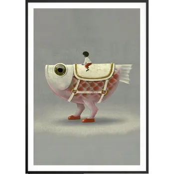 Obraz Plakát na zeď v černém rámu 70x100 abstrakce obraz plakáty do obývacího pokoje