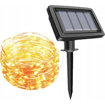 Venkovní osvětlení Solární lampa GIRLANDA 100 LED světelný řetěz P-802