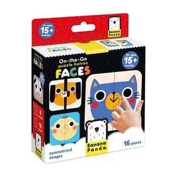 Puzzle On-the-Go Puzzle Halves. Faces 15m+