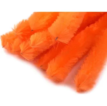 Hobby drát Chlupaté drátky na tvoření Ø15 mm délka 30 cm Varianta: 11 oranžová, Balení: 10 ks