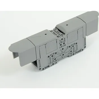 svorka ONKA 120mm2 M10 Šroubová kolejnicová spojka svorkovnice terminál na DIN lištu s ochranným krytem, šedá, 1030073