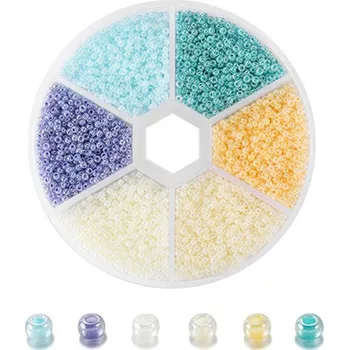 Materiál na výrobu šperku Skleněné rokajlové korálky 2mm - C
