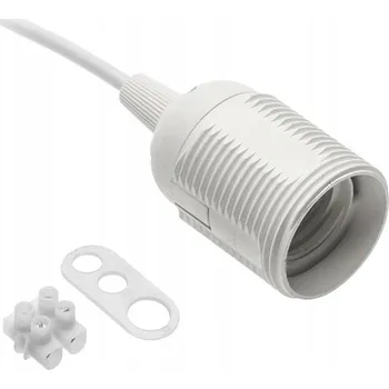 Objímka na žárovku Objímka E27 s kabelem a svorkovnicí GTV 60 W 2x0,75 mm