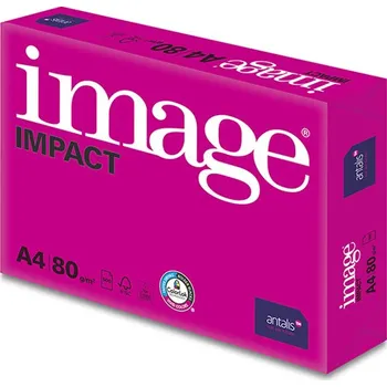 Papír pro tiskárny Xerografický papír Image, Impact A4, 80 g/m2, bílý, 500 listů, spec. pro barevný laserový