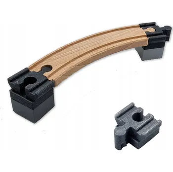 Stavebnice LEGO Adaptér - spojka pro Lego DUPLO a dřevěné vláčkodráhy BRIO IKEA Lillabo