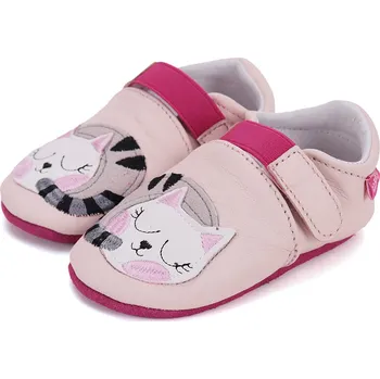 Capáčky Kožené capáčky D.D.step K1596-51276 Baby Pink M