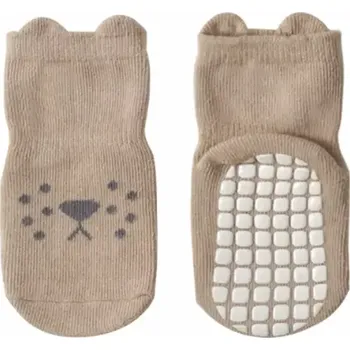 Pánské ponožky Protiskluzové ponožky - MEDVÍDEK - HNĚDÉ - (12-36m)M (Značka: NEMO BABY)