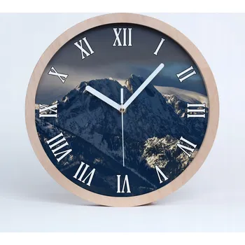 Hodiny Nástěnné tekoucí kuchyňské hodiny Giewont v zimě fi 20