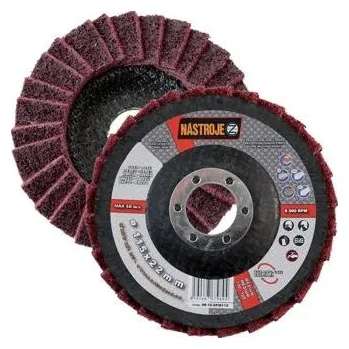 Brusný kotouč NÁSTROJE CZ kotouč leštící fíbrový 125*22,2mm, K100-120 STŘEDNÍ, ocel, nerez, plast, kámen, dřevo