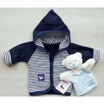 AMÁLKA Bavlněný, dvojitý, námořnický kabátek Velikost: 74-80