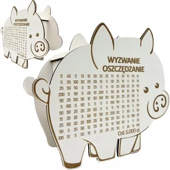 Pokladnička BÍLÉ PRASÁTKO POKLADNIČKA VÝZVA ÚSPORY DÁREK STÍRACÍ POKLADNIČKA PRASÁTKO