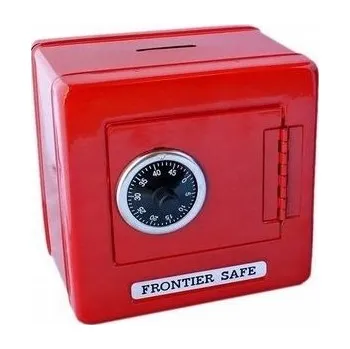 Pokladnička Pokladnička Goki trezor kovový červený s kódem