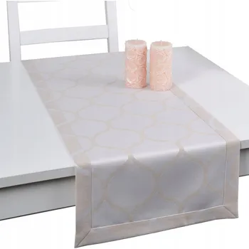 ubrus Béžový běhoun na stůl 220 x 40 cm