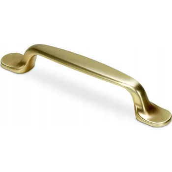 Nábytkové kování Nábytková úchytka klasická zlatá saténová 16,2 x 1,9 x 2,5 cm