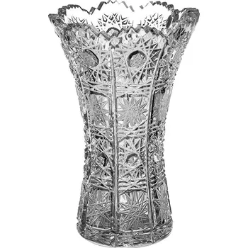 Váza PB CRYSTAL Broušená skleněná váza Bohemia Crystal - X 80029/125mm. Bohatý brus Klasik.