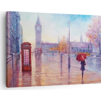 Obraz Obraz na plátně do obýváku, ložnice 70x50 město foto obrazy na zeď