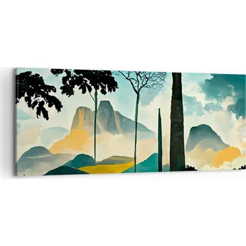 Obraz Foto obraz na plátně canvas 100x40 krajina obývací pokoj ložnice na zeď velký