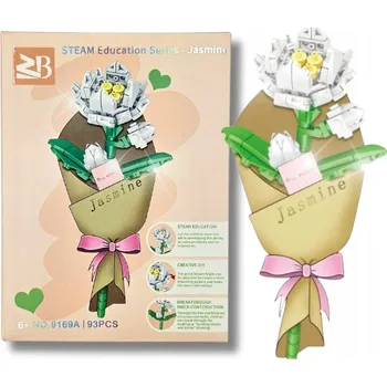 ostatní stavebnice Květ Jasmínu: 3D Květina z Kostek