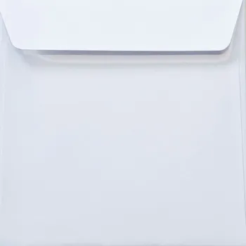 Obálka Ozdobné čtvercové obálky OLIN 17 cm bílé HK 5 ks