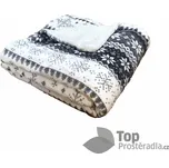 Deka beránek 150x200 - Pictures - Vánoční vločky