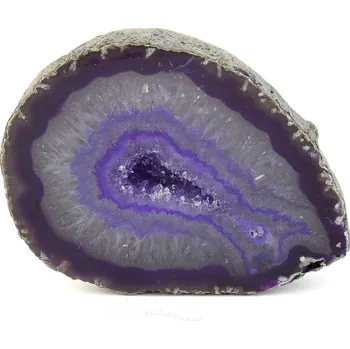 Přírodní kámen Achátová geoda fialová 215g Brazílie