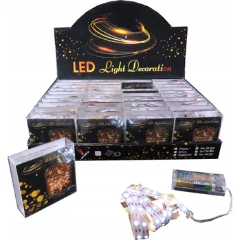 LED páska LED pásek / světelný řetěz 2 m, 60 LED, barva studená bílá