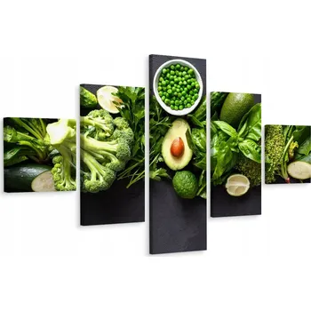 Obraz Vícedílný obraz Čerstvá ZELENINA Vitamíny 3D 200x120