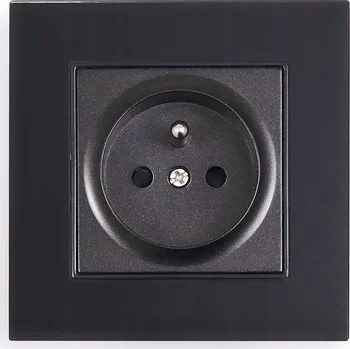 Elektrická zásuvka Elektrická Zásuvka zásuvka Koloreno černá