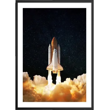 Obraz Plakát v černém rámu do obýváku ložnice 50x70 kosmos moderní obraz