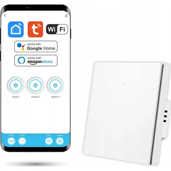 vypínač Jednoduchý vypínač Wifi Tuya SmartLife s N, bílý