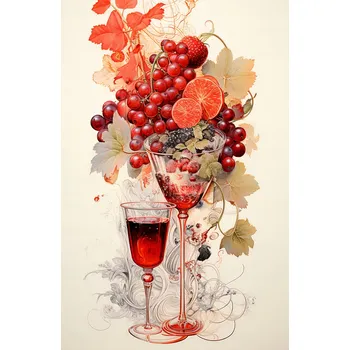 Plakát Plakát Krvavý Ovocný Koktejl bez rámu 53 x 81 cm