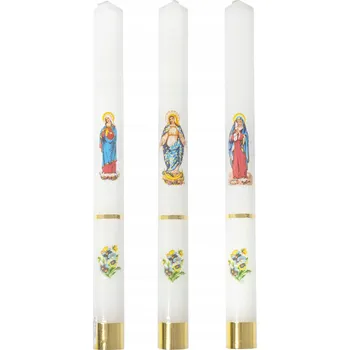 Svíčka Tradiční parafínová svíčka bez vůně Quo Vadis 1 ks