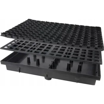 Rohožka Gumová rohožka s podložkou ZMM Maxpol 40,8x60x7 cm černá