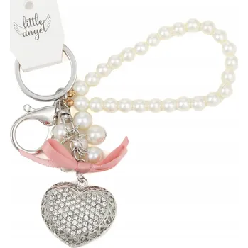Přívěsek Na Klíče srdce kovová Little Angel