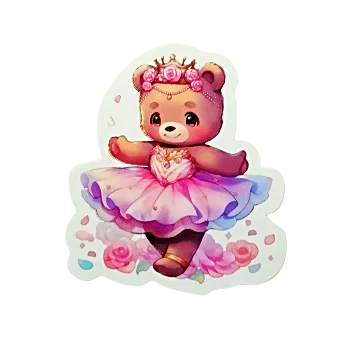 samolepka Samolepky - tančící medvídci XI (sada 5 ks)