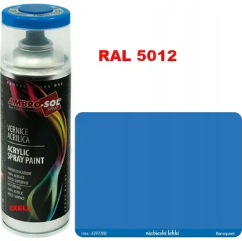 Barva ve spreji RAL 5012 AKRYLOVÝ LAK ve spreji modrý LESK 1233