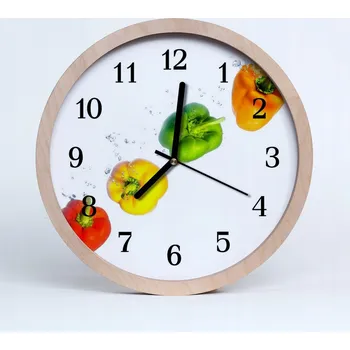 Hodiny Stylové nástěnné hodiny kulatý loft Paprika 20 cm