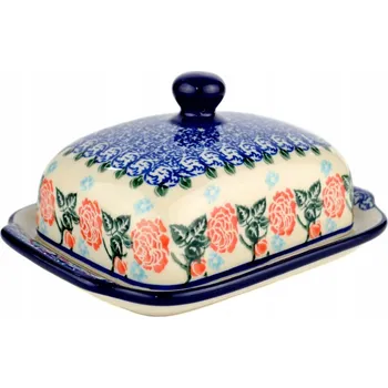 Máslenka Máslenka, dóza na máslo 18 cm Ceramika Artystyczna Bolesławiec