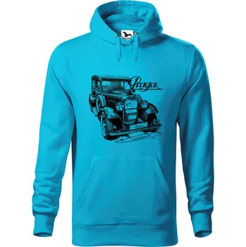 Dámská mikina Mikina - Praga Piccolo Barva: Modrá - tyrkysová (44), Velikost: L, Střih: Pánské