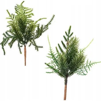 umělá květina Umělá Větvička zelená Jehličí dekorativní DIY k ozdobení 22 cm