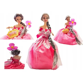 Panenka PANENKA PANENKA S DLOUHÝMI COPY, ŠATY, KABELKA, KLIPNĚ 30cm E1976 EMAJ