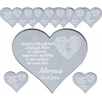 Zrcadlo MAGNET PRVNÍ SVATÉ SVATÉ PŘIJÍMÁNÍ PODĚKOVÁNÍ ZA HOSTY STŘÍBRNÉ ZRCADLO