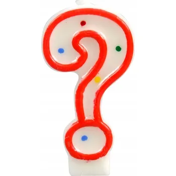 Svíčka Svíčka otazník - puntíky