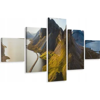 Obraz Vícedílný obraz Jezero HORY Krajina Příroda 250x150