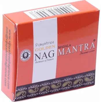 Vonná tyčinka Vonné kužely Golden Nag Mantra 10 ks