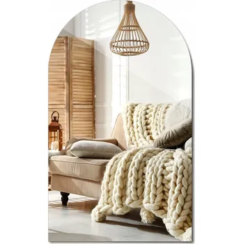 Zrcadlo Velké Zrcadlo nad Umyvadlo do Koupelny na Make-up Seříznuté Ovál Nástěnné 100