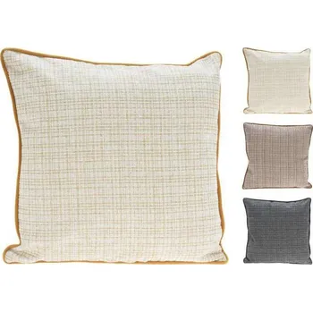 Polštář Homestyling Polštář dekorační 45 x 45 cm šedý