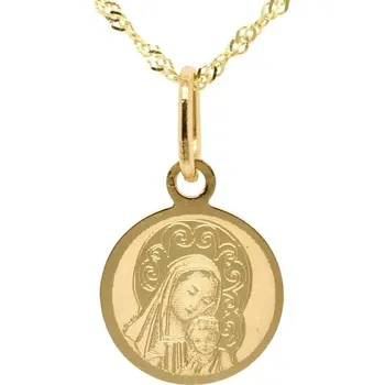 Přívěsek Zlato-klenoty.cz Přívěsek zlatá madonka s Ježíškem Žlutá