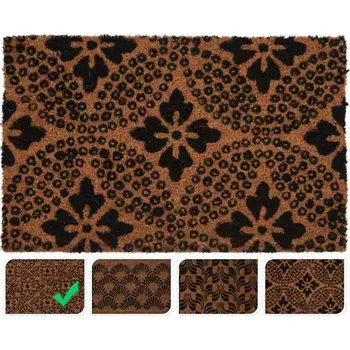 Rohožka Homestyling Rohožka z kokosového vlákna 39 x 59 cm listy